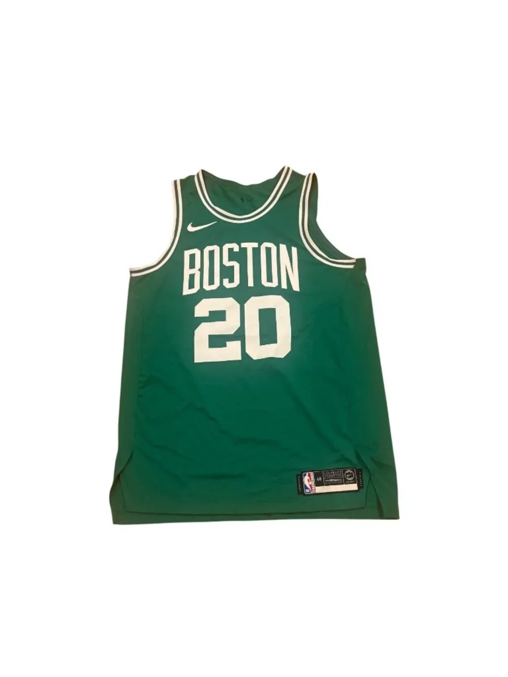 Rare Nike Vaporknit Boston Celtics Jack's Abby Brewery Promo NBA Jersey 48